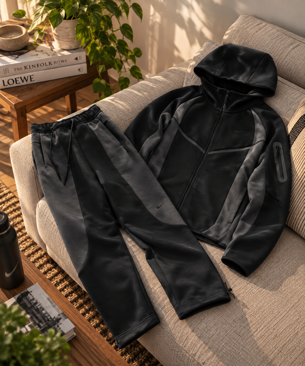 Conjunto Nike Tech Fleece Negro