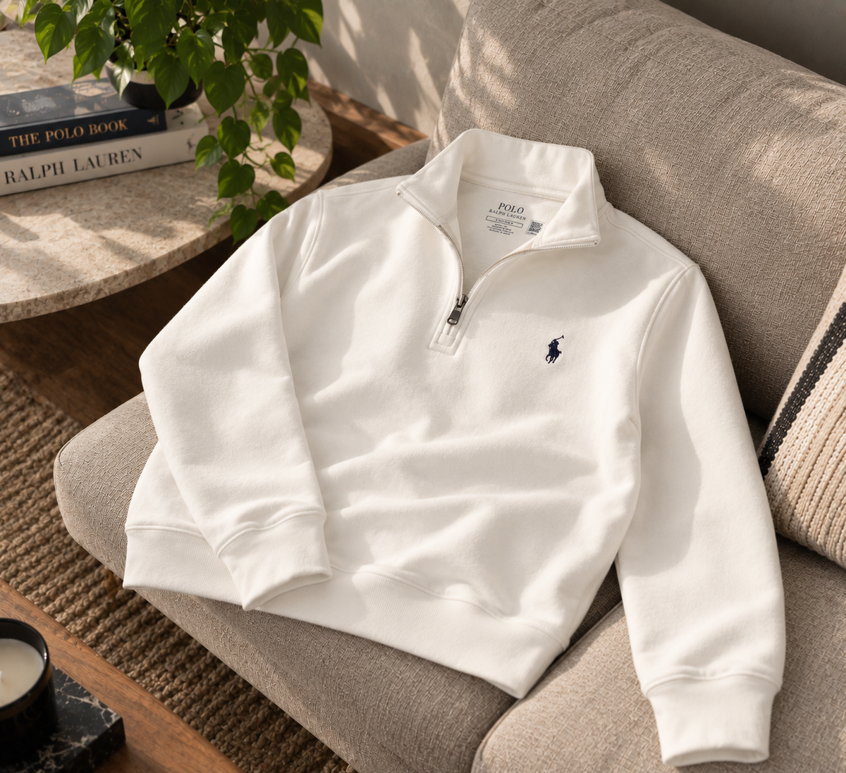 Buzo Ralph Lauren Medio Cierre